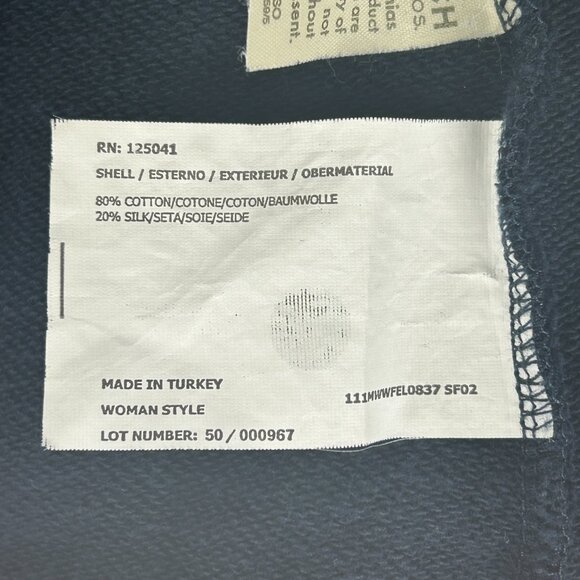 Vintage Woolrich Blazer Womens S Cotton Silk Y2K Jacket Blue Contrast Plaid Trim - Picture 12 of 13